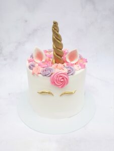 Gold Unicorn Cake